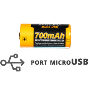 Akumulator Fenix USB ARB-L16UP (16340 RCR123 700 mAh 3,6 V)
